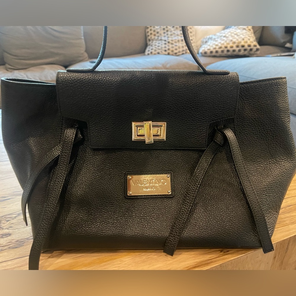 Gently used black Valentino bag, kept in a box. Well cared for